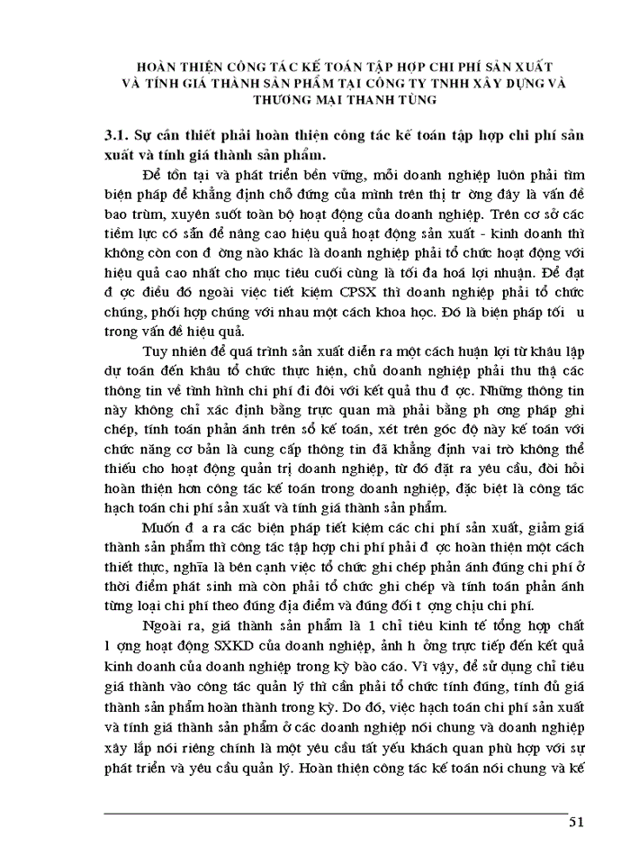 image for page Tổ chức công tác kế toán tập hợp chi phí và tính giá thành sản phẩm tại Công ty TNHH Xây dựng và Thương mại Thanh Tùng