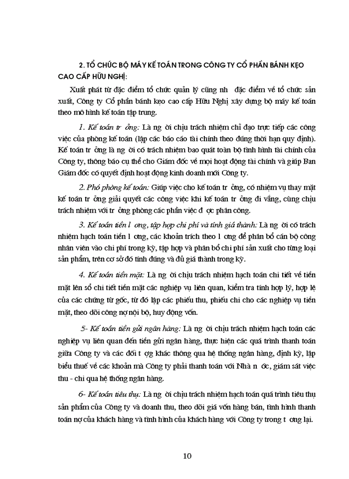 image for page Đánh giá chung về tổ chức công tác kế toán tại công ty Cổ Phần Bánh Kẹo Cao Cấp Hữu Nghị