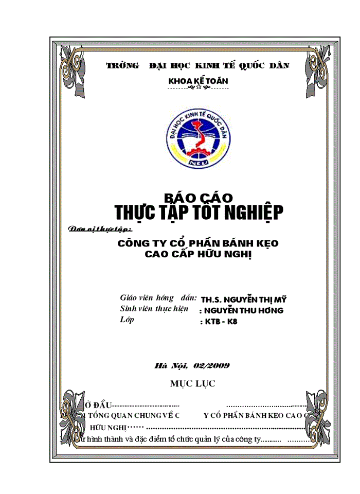 image for page Đánh giá chung về tổ chức công tác kế toán tại công ty Cổ Phần Bánh Kẹo Cao Cấp Hữu Nghị