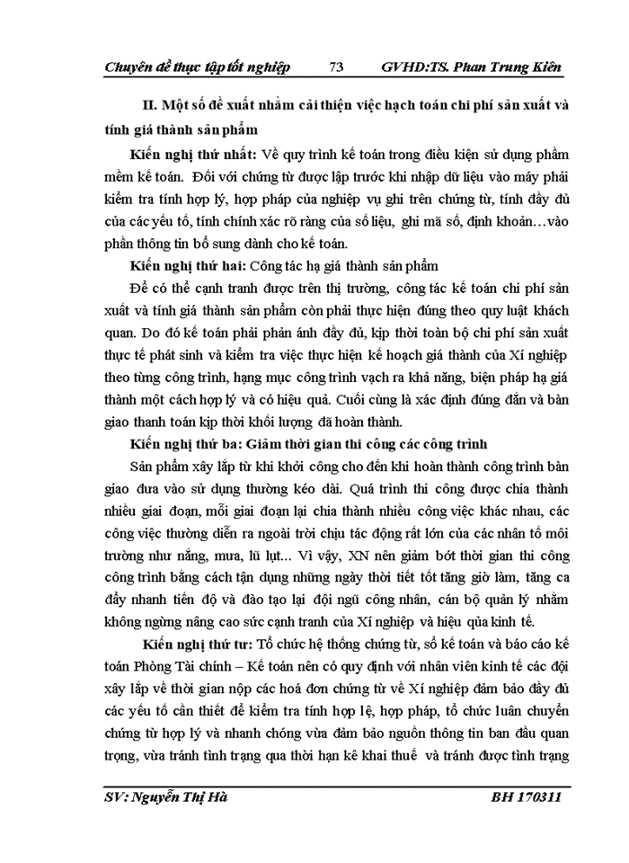 image for page Thực trạng tổ chức công tác kế toán chi phí  sản xuất và tính giá thành sản phẩm tại xí nghiệp