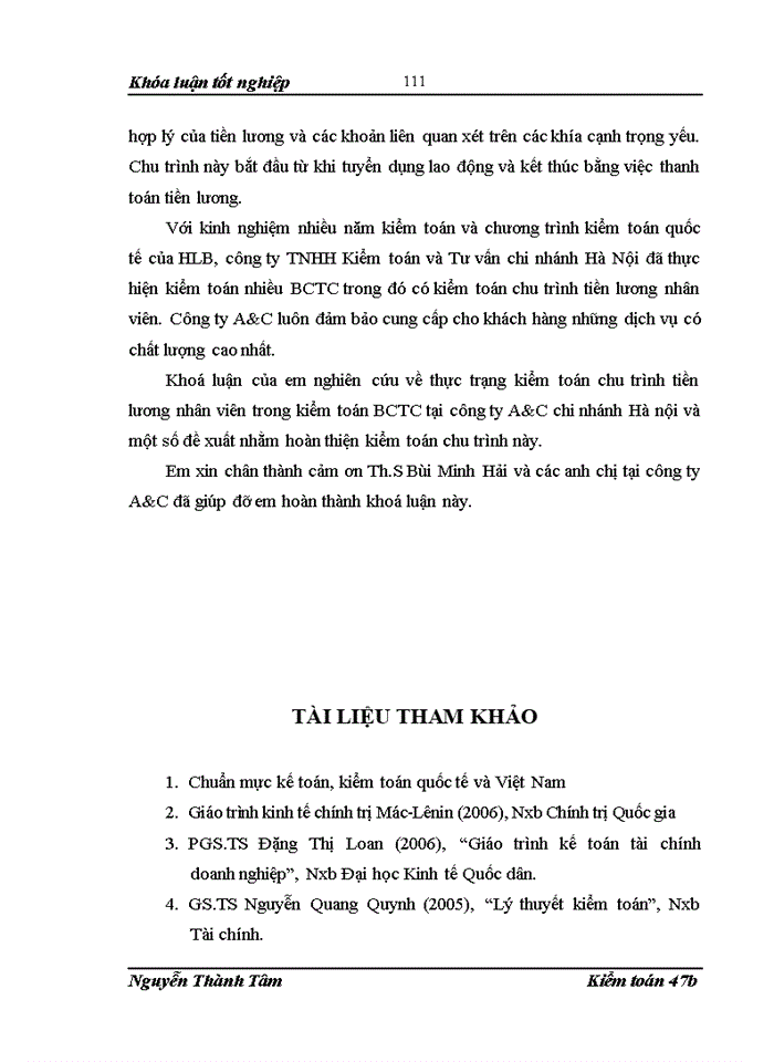 image for page Thực trạng kiểm toán chu trình tiền lương và nhân viên trong kiểm toán BCTC do Chi nhánh công ty TNHH Kiểm toán và Tư vấn tại Hà Nội thực hiện