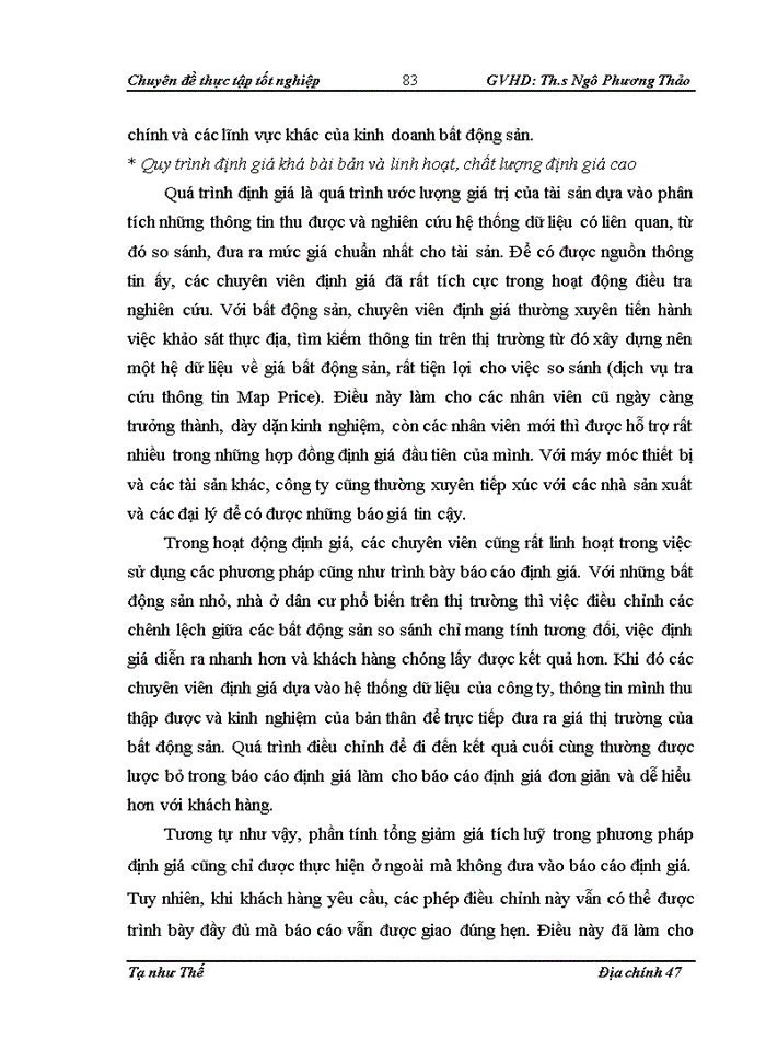 image for page Định giá bất động sản tại Công ty cổ phần Sàn giao dịch bất động sản Việt Nam