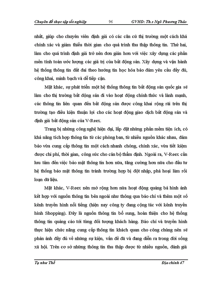 image for page Định giá bất động sản tại Công ty cổ phần Sàn giao dịch bất động sản Việt Nam