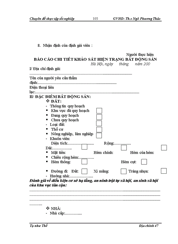 image for page Định giá bất động sản tại Công ty cổ phần Sàn giao dịch bất động sản Việt Nam