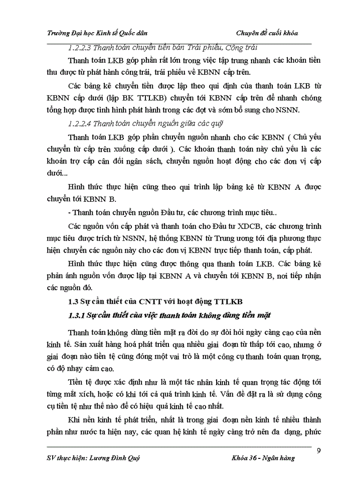 image for page Ứng dụng công nghệ thông tin trong nghiệp vụ thanh toán LKB