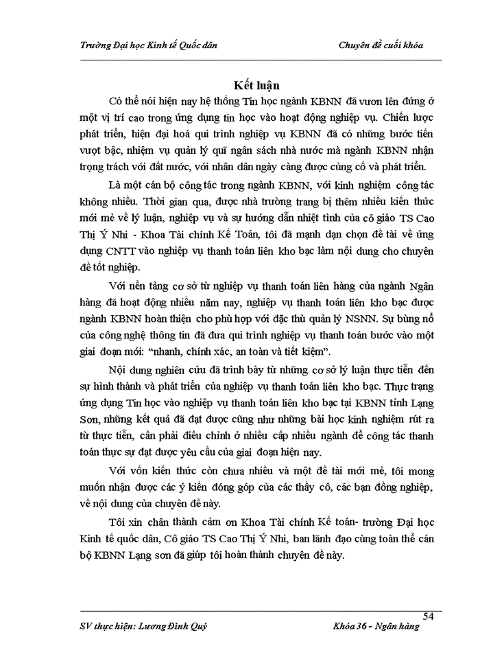 image for page Ứng dụng công nghệ thông tin trong nghiệp vụ thanh toán LKB