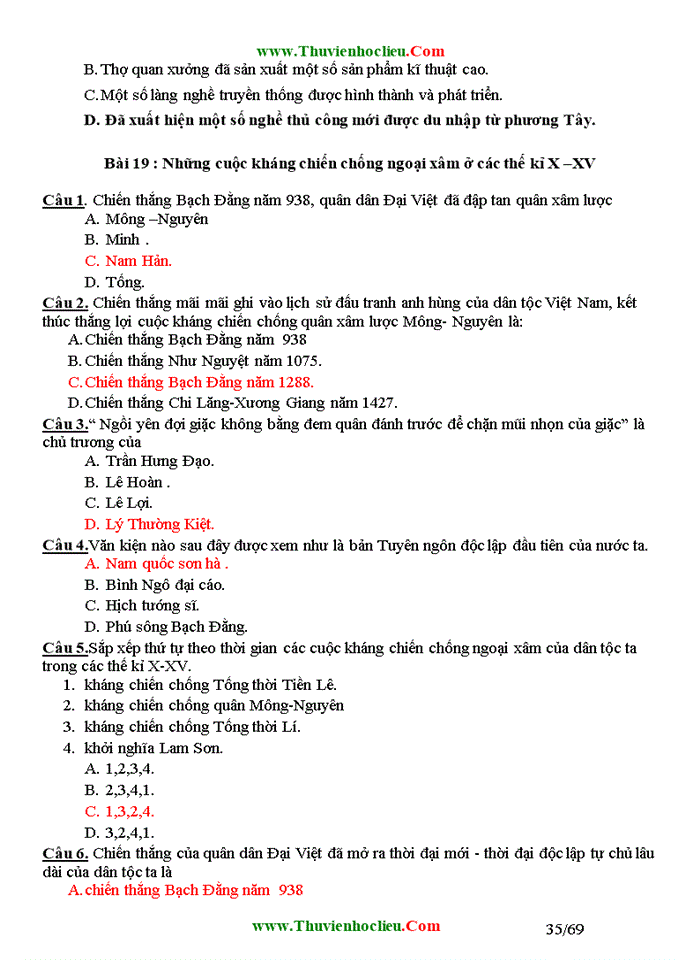 image for page Bài tập trắc nghiệm môn lịch sử lớp 10