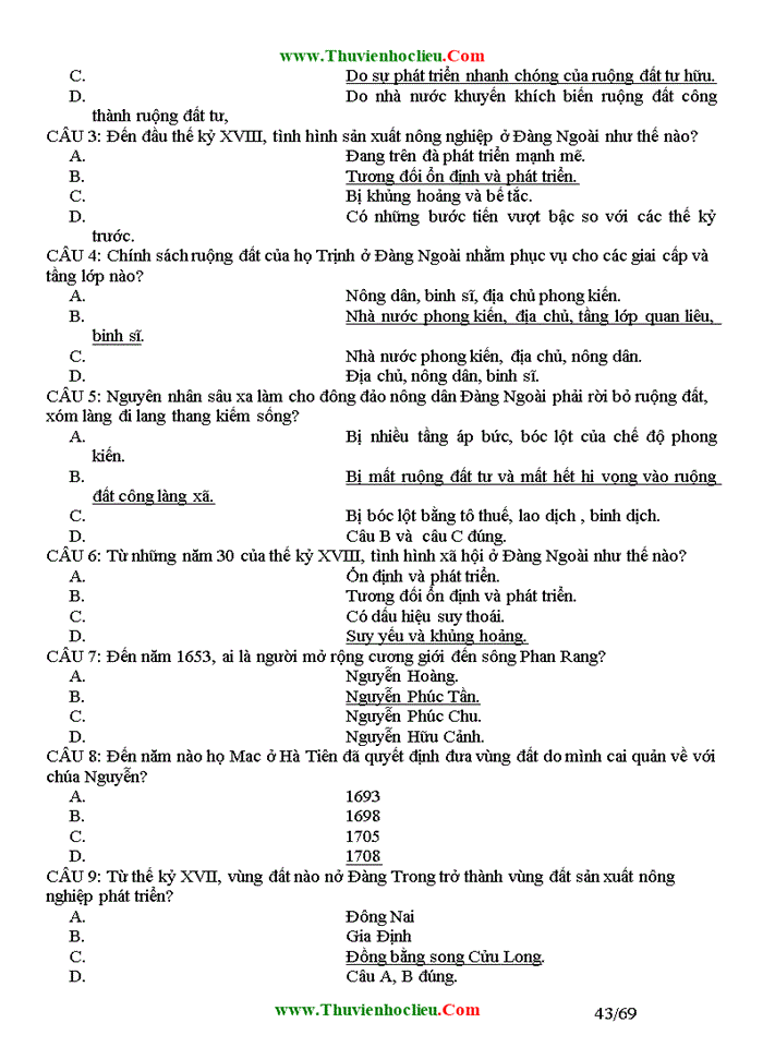 image for page Bài tập trắc nghiệm môn lịch sử lớp 10