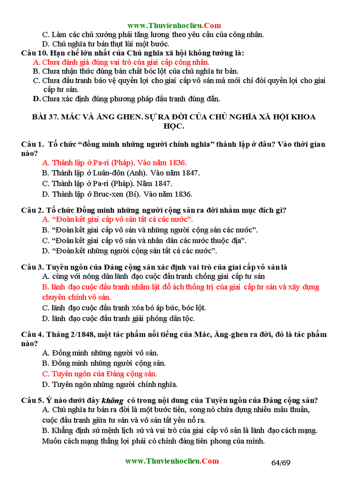 image for page Bài tập trắc nghiệm môn lịch sử lớp 10