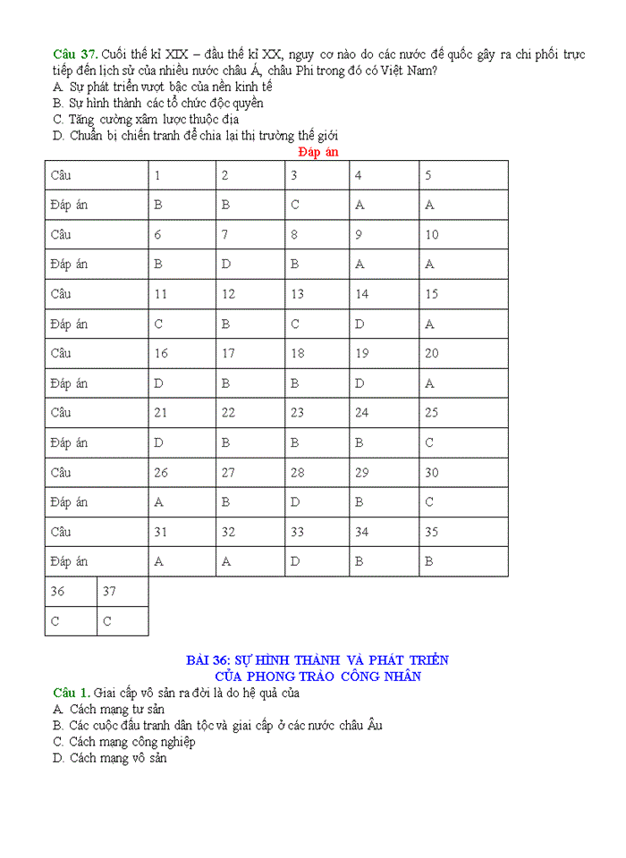 image for page Câu hỏi trắc nghiệm Lịch Sử lớp 10 theo bài mới