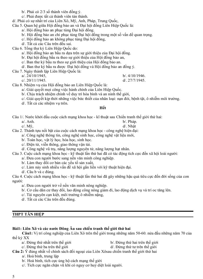image for page 1200 câu hỏi trắc nghiêm môn lịch sử lớp 12