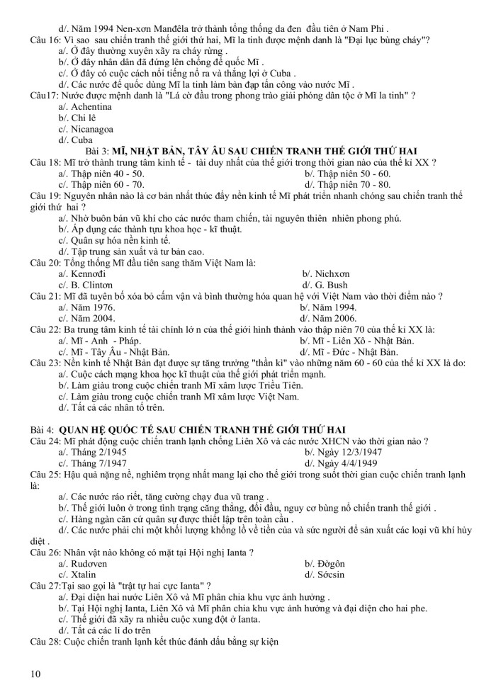 image for page 1200 câu hỏi trắc nghiêm môn lịch sử lớp 12