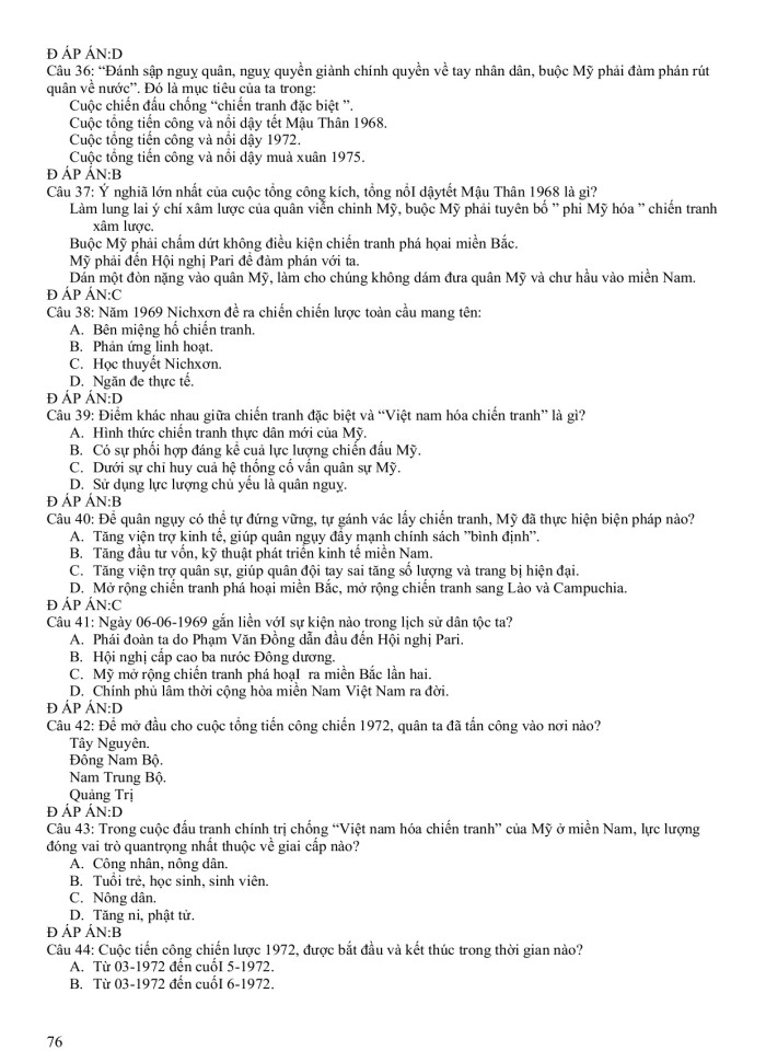 image for page 1200 câu hỏi trắc nghiêm môn lịch sử lớp 12