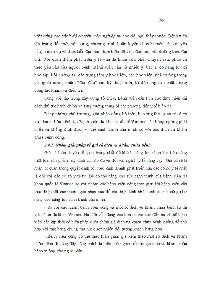 image for page Nâng cao năng lực cạnh tranh trong cung ứng dịch vụ khám chữa bệnh của Bệnh viện đa khoa quốc tế Vinmec, Hà Nội