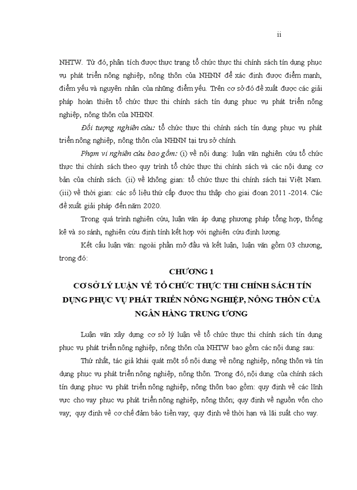 image for page Tổ chức thực thi chính sách tín dụng phục vụ phát triển nông nghiệp, nông thôn của Ngân hàng Nhà nước Việt Nam