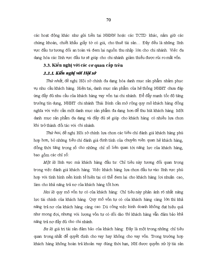 image for page Nâng cao chất lượng tín dụng tại Ngân hàng Hợp tác chi nhánh Thái Bình