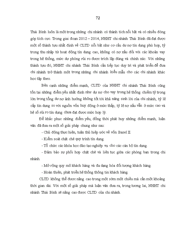 image for page Nâng cao chất lượng tín dụng tại Ngân hàng Hợp tác chi nhánh Thái Bình