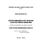 Giải pháp phòng ngừa và xử lý nợ quá hạn tại Quỹ phát triển đất tỉnh Bắc Ninh