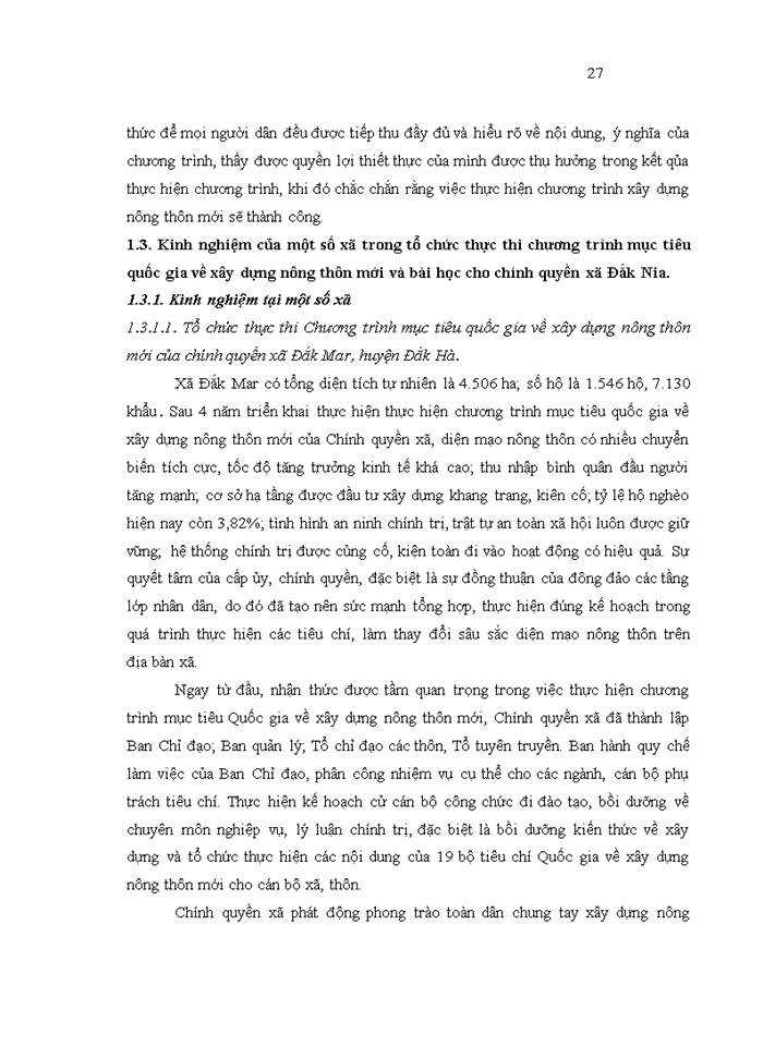image for page Tổ chức thực thi Chương trình xây dựng nông thôn mới của Chính quyền xã Đắk Nia thuộc thị xã Gia Nghĩa, tỉnh Đắk Nông