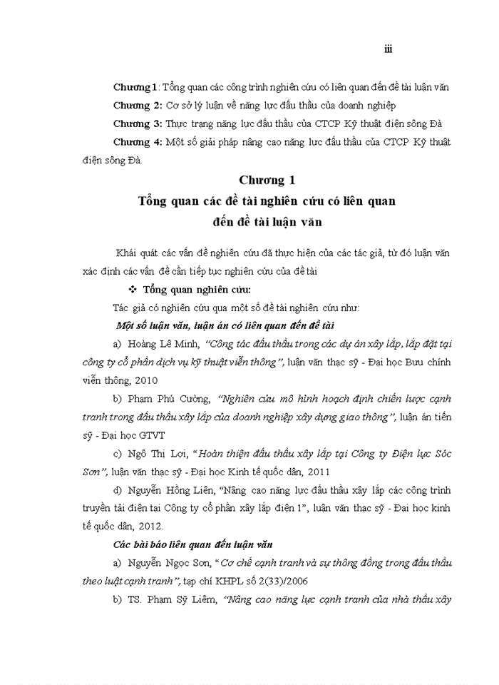 image for page Nâng cao năng lực đấu thầu xây lắp của Công ty cổ phần Kỹ thuật điện sông Đà