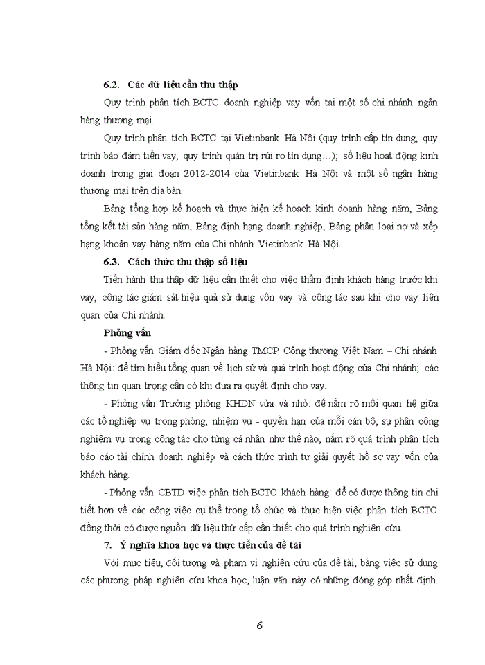 image for page Phân tích báo cáo tài chính doanh nghiệp trong hoạt động cho vay tại Ngân hàng TMCP Công thương Việt Nam – Chi nhánh Hà Nội