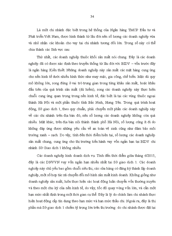 image for page Nâng cao chất lượng cho vay ngắn hạn đối với các doanh nghiệp vừa và nhỏ tại Ngân hàng TMCP Đầu tư và phát triển Việt Nam - Chi nhánh Sở giao dịch 1