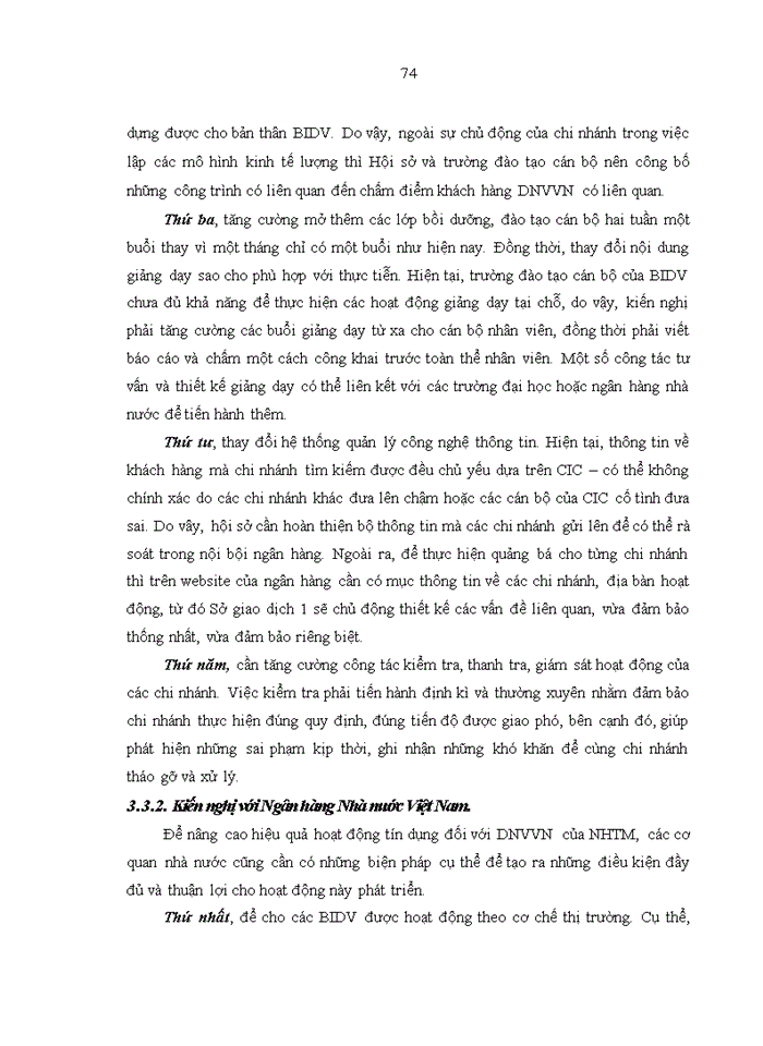 image for page Nâng cao chất lượng cho vay ngắn hạn đối với các doanh nghiệp vừa và nhỏ tại Ngân hàng TMCP Đầu tư và phát triển Việt Nam - Chi nhánh Sở giao dịch 1