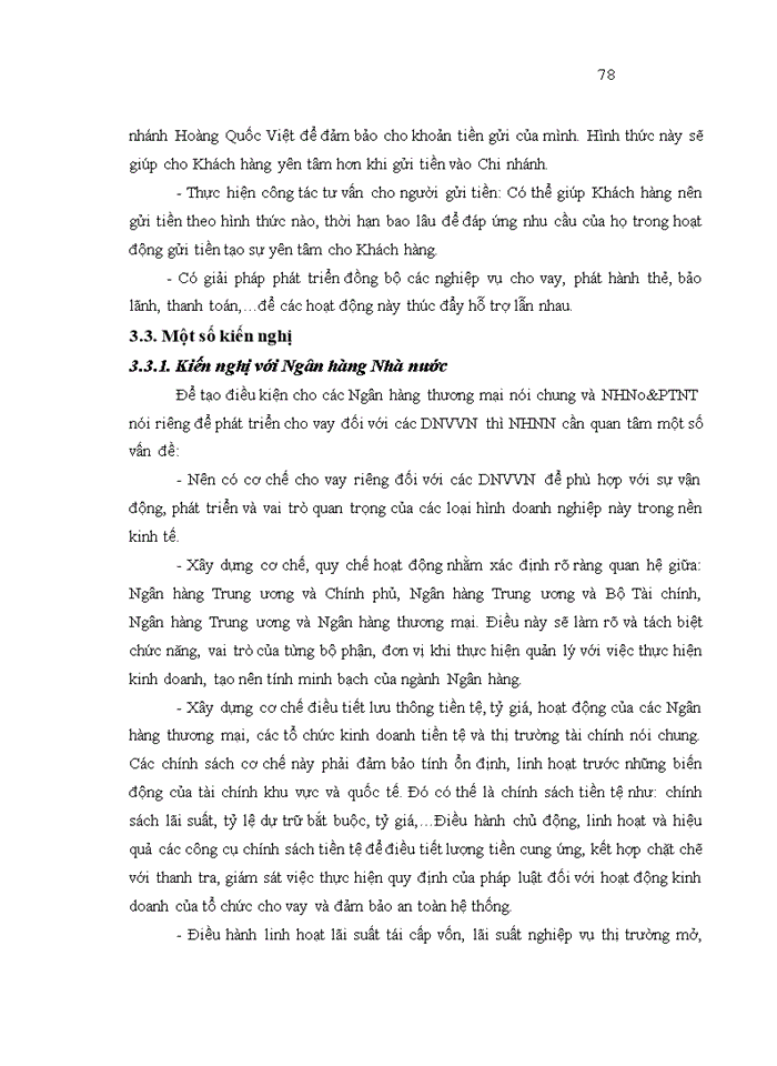 image for page Nâng cao chất lượng cho vay đối với doanh nghiệp vừa và nhỏ của Ngân hàng Nông nghiệp và Phát triển nông thôn chi nhánh Hoàng Quốc Việt
