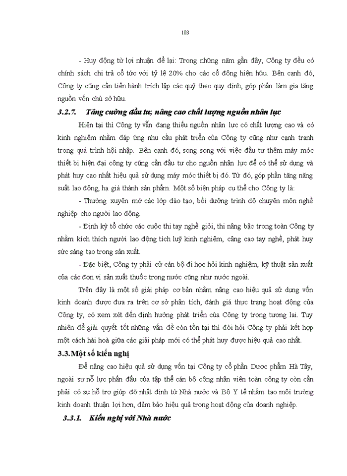 image for page Nâng cao hiệu quả sử dụng vốn tại Công ty cổ phần dược phẩm Hà Tây