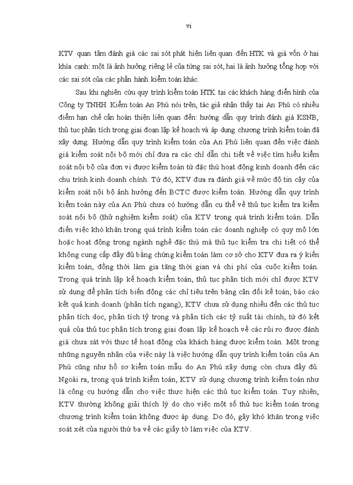 image for page Hoàn thiện quy trình kiểm toán hàng tồn kho trong kiểm toán báo cáo tài chính do công ty tnhh kiểm toán An Phú thực hiện