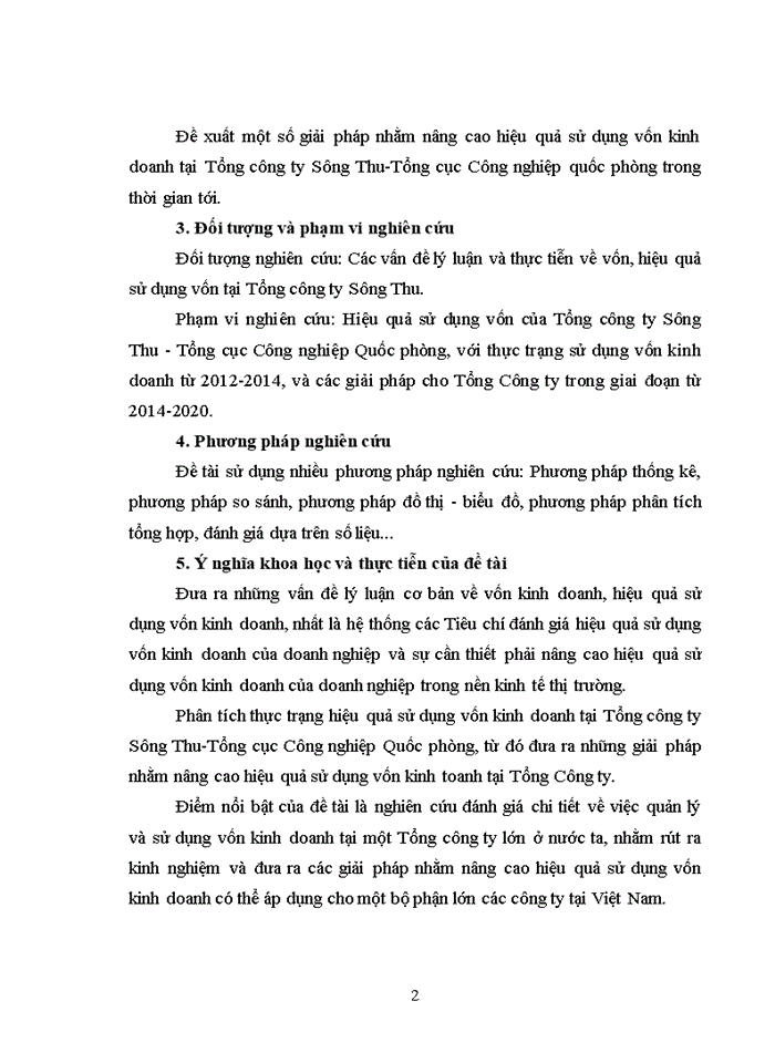 image for page Một số giải pháp nâng cao hiệu quả sử dụng vốn sản xuất kinh doanh tại Tổng công ty Sông Thu - Tổng cục Công nghiệp Quốc phòng