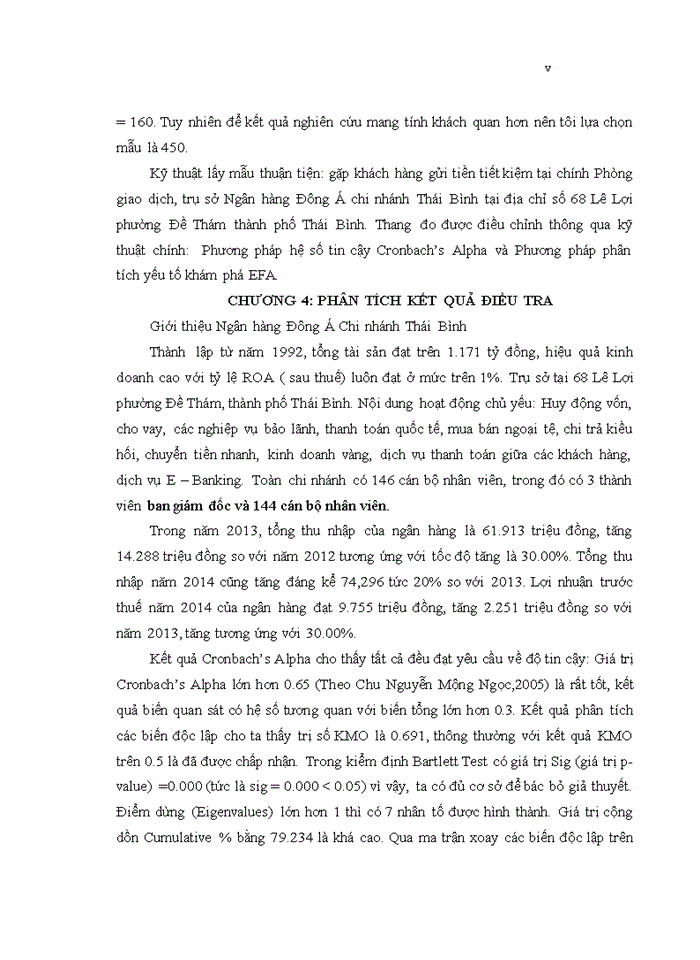 image for page Nghiên cứu sự hài lòng của khách hàng cá nhân đối với chất lượng dịch vụ gửi tiền tiết kiệm của ngân hàng đông á chi nhánh THÁI BÌNH
