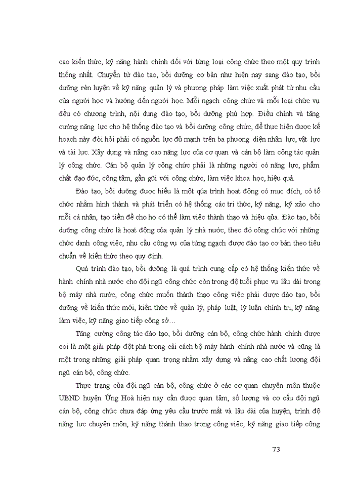 image for page Nâng cao chất lượng cán bộ công chức của UBND huyện ỨNG HÒA thành phố HÀ NỘI