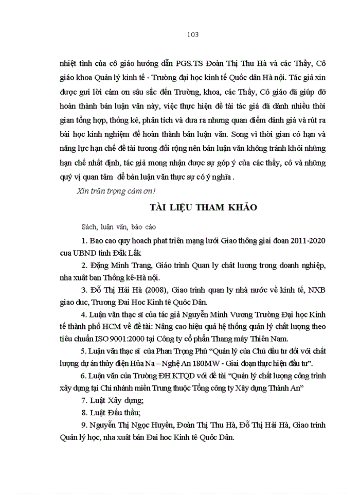 image for page Quản lý chất lượng thi công xây dựng công trình giao thông đường bộ của ban quản lý dự án sở giao thông vận tải ĐẮK LẮK
