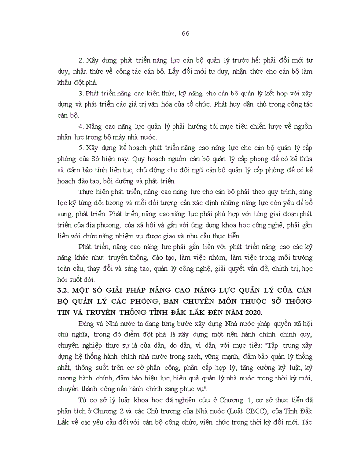 image for page Năng lực quản lý của cán bộ quản lý các phòng, ban chuyên môn thuộc sở thông tin và truyền thông tỉnh ĐẮK LẮK