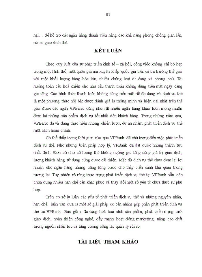 image for page Phát triển dịch vụ thẻ tại ngân hàng TMCP VIỆT NAM THỊNH VƯỢNG