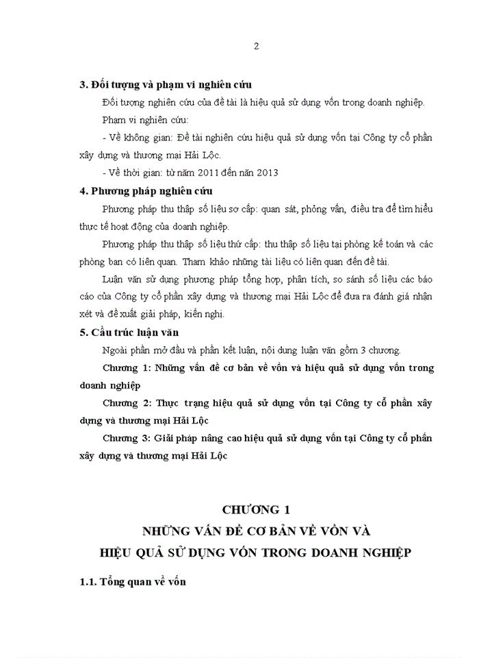 image for page Nâng cao hiệu quả sử dụng vốn tại công ty cổ phần xây dựng và thương mại HẢI LỘC