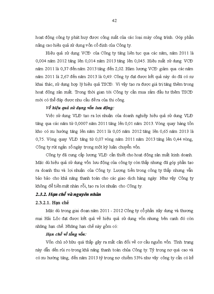 image for page Nâng cao hiệu quả sử dụng vốn tại công ty cổ phần xây dựng và thương mại HẢI LỘC
