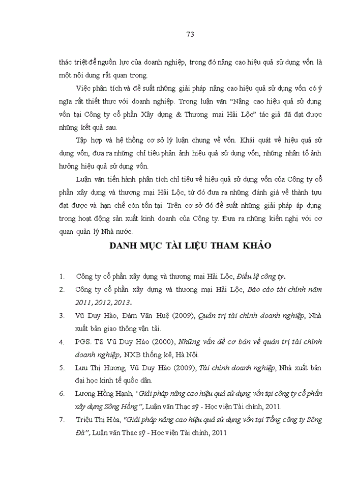 image for page Nâng cao hiệu quả sử dụng vốn tại công ty cổ phần xây dựng và thương mại HẢI LỘC
