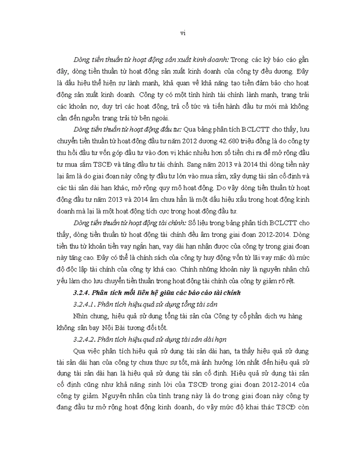 image for page Phân tích báo cáo tài chính của  công ty cổ phần dịch vụ  hàng không sân bay nội bài