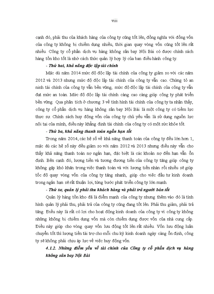 image for page Phân tích báo cáo tài chính của  công ty cổ phần dịch vụ  hàng không sân bay nội bài