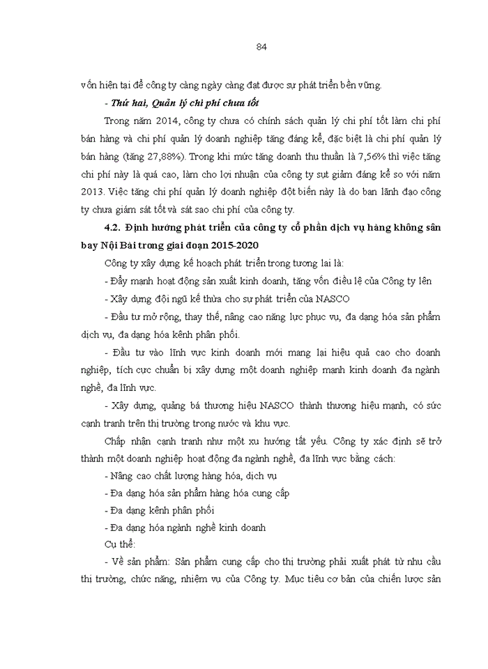 image for page Phân tích báo cáo tài chính của  công ty cổ phần dịch vụ  hàng không sân bay nội bài