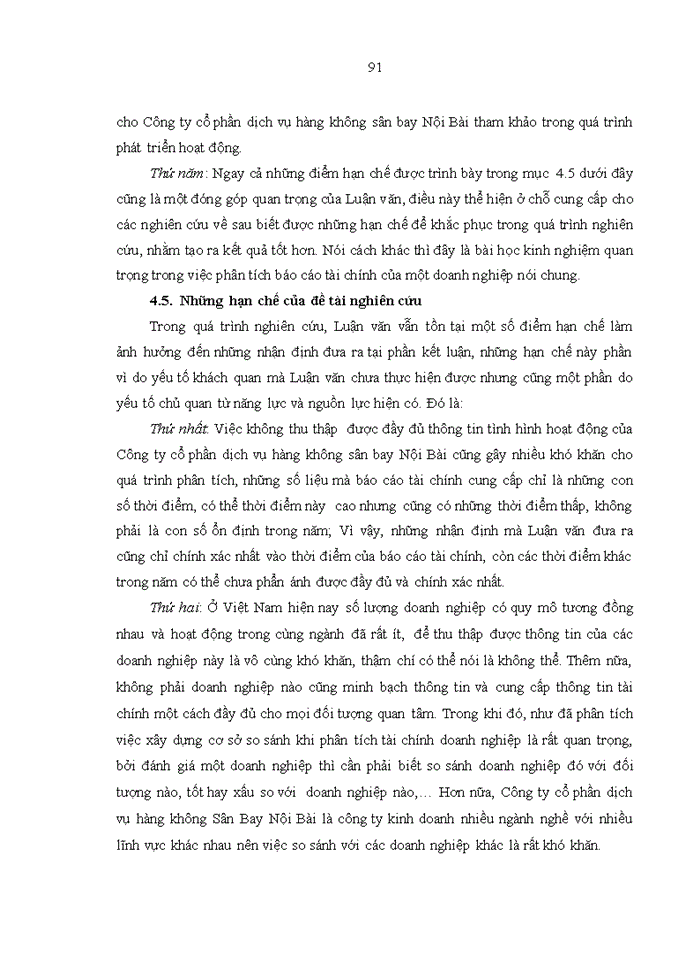 image for page Phân tích báo cáo tài chính của  công ty cổ phần dịch vụ  hàng không sân bay nội bài