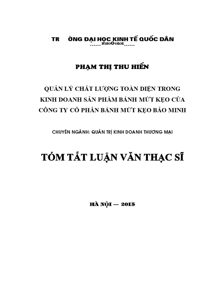 image for page Quản lý chất lượng toàn diện trong kinh doanh sản phẩm bánh mứt kẹo của công ty cổ phần bánh mứt kẹo bảo minh