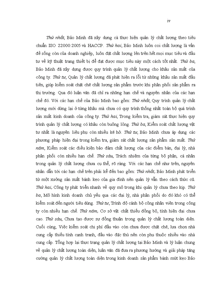 image for page Quản lý chất lượng toàn diện trong kinh doanh sản phẩm bánh mứt kẹo của công ty cổ phần bánh mứt kẹo bảo minh