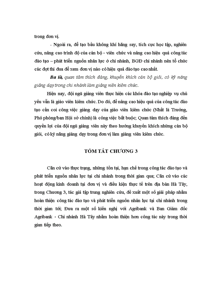 image for page Hoàn thiện công tác đào tạo và phát triển nguồn nhân lực tại ngân hàng nông nghiệp và phát triển nông thôn việt nam chi nhánh HÀ TÂY