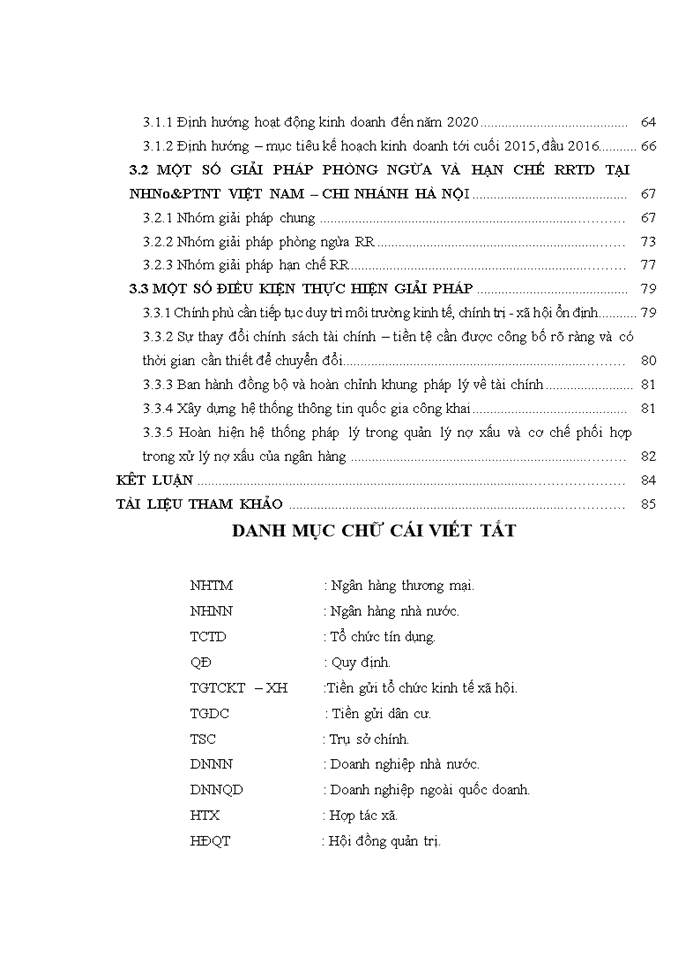 image for page Giải pháp phòng ngừa và hạn chế rủi ro tín dụng tại ngân hàng nông nghiệp và phát triển nông thôn việt nam – chi nhánh hà nội