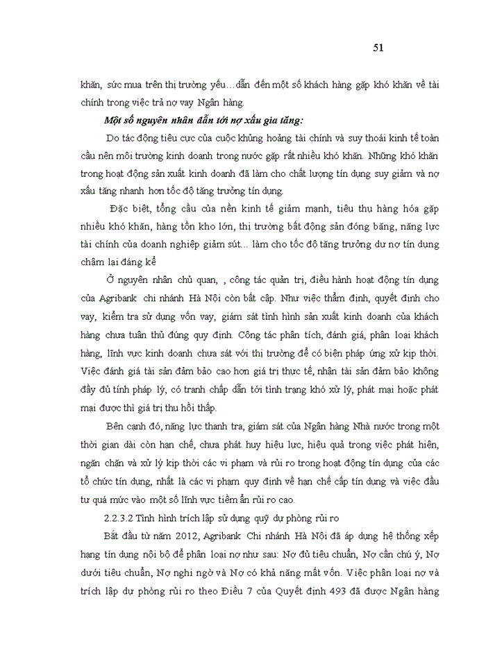 image for page Giải pháp phòng ngừa và hạn chế rủi ro tín dụng tại ngân hàng nông nghiệp và phát triển nông thôn việt nam – chi nhánh hà nội