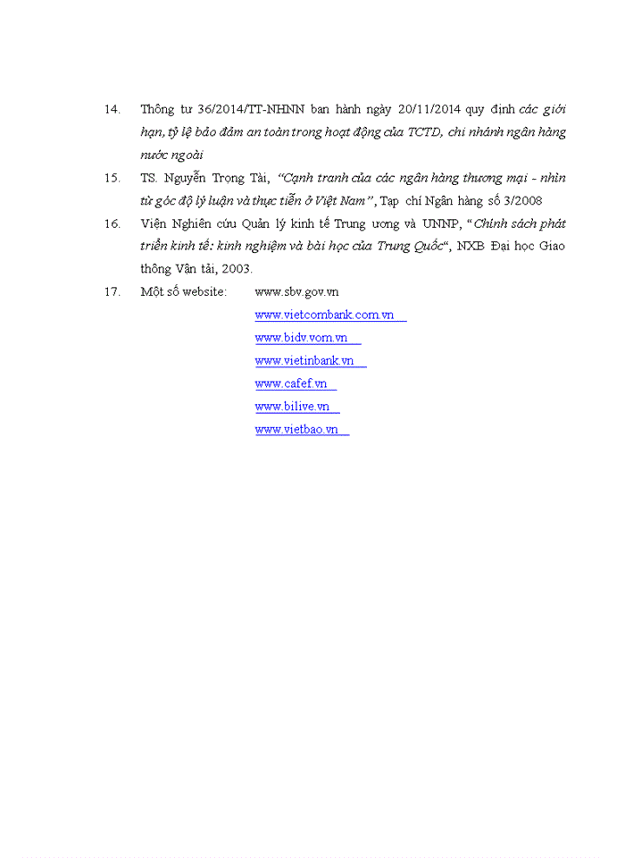 image for page Nâng cao năng lực cạnh tranh của ngân hàng thương mại cổ phần ngoại thương VIỆT NAM