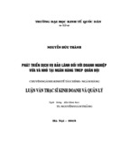 Phát triển dịch vụ bảo lãnh đối với doanh nghiệp vừa và nhỏ tại ngân hàng TMCP QUÂN ĐỘI